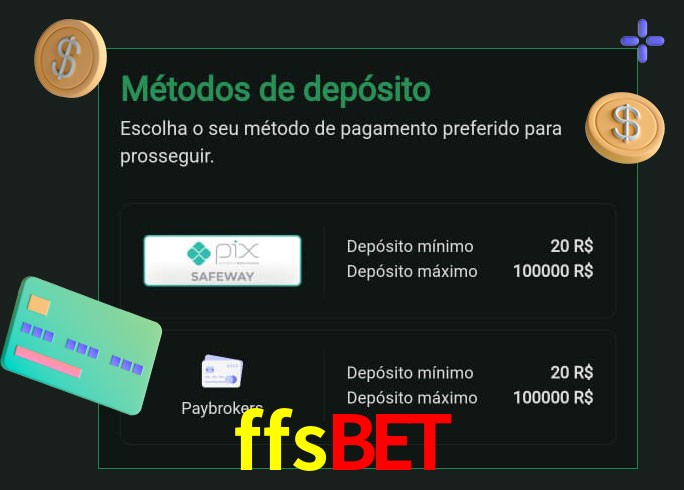 O cassino ffsbet oferece uma grande variedade de métodos de pagamento